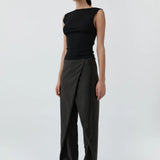 St Agni Organic Cotton Ballerina Top | Jet Black (PRE-ORDER)