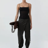 St Agni Stretch Silk Cami | Black