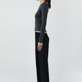 St Agni Belt Detail Pants | Black (PRE-ORDER)