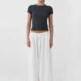 St Agni Organic Cotton Baby Tee | Charcoal Melange (PRE-ORDER)