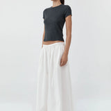 St Agni Organic Cotton Baby Tee | Charcoal Melange (PRE-ORDER)