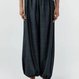 St Agni Silk Adjustable Balloon Pants | Washed Black