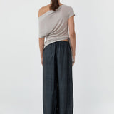 St Agni Silk Adjustable Balloon Pants | Washed Black