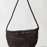 St Agni Mesh Crescent Bag | Coffee