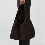 St Agni Suede Soft Bag | Coffee (PRE-ORDER)