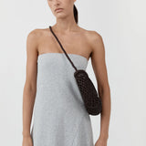 St Agni Mesh Crescent Bag | Coffee