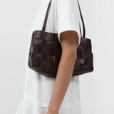 St Agni Slim Woven Tote | Chocolate (PRE-ORDER)