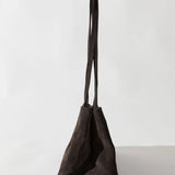 St Agni Suede Origami Tote | Coffee