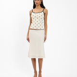 With Harper Lu Midi Skirt Mesh | Polka Dot (PRE-ORDER)