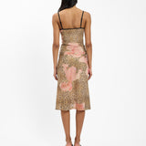 With Harper Lu Midi Skirt Mesh | Leopard (PRE-ORDER)
