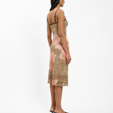 With Harper Lu Midi Skirt Mesh | Leopard (PRE-ORDER)