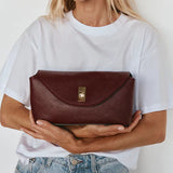 Vestirsi Sloane Leather Convertible Clutch | Bordeaux