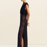 Eniko Lace Gathered Maxi Dress