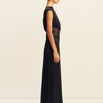 Eniko Lace Gathered Maxi Dress