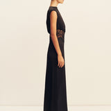 Eniko Lace Gathered Maxi Dress