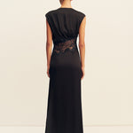 Eniko Lace Gathered Maxi Dress