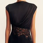 Eniko Lace Gathered Maxi Dress
