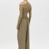 Camilla and Marc Cali Textured Long Sleeve Top | Sage