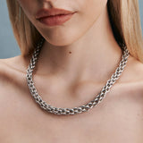Gimme Brushed Chain Necklace | Silver