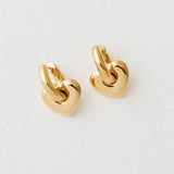 Gimme Love Heart Hoop Earrings | Gold (PRE-ORDER)