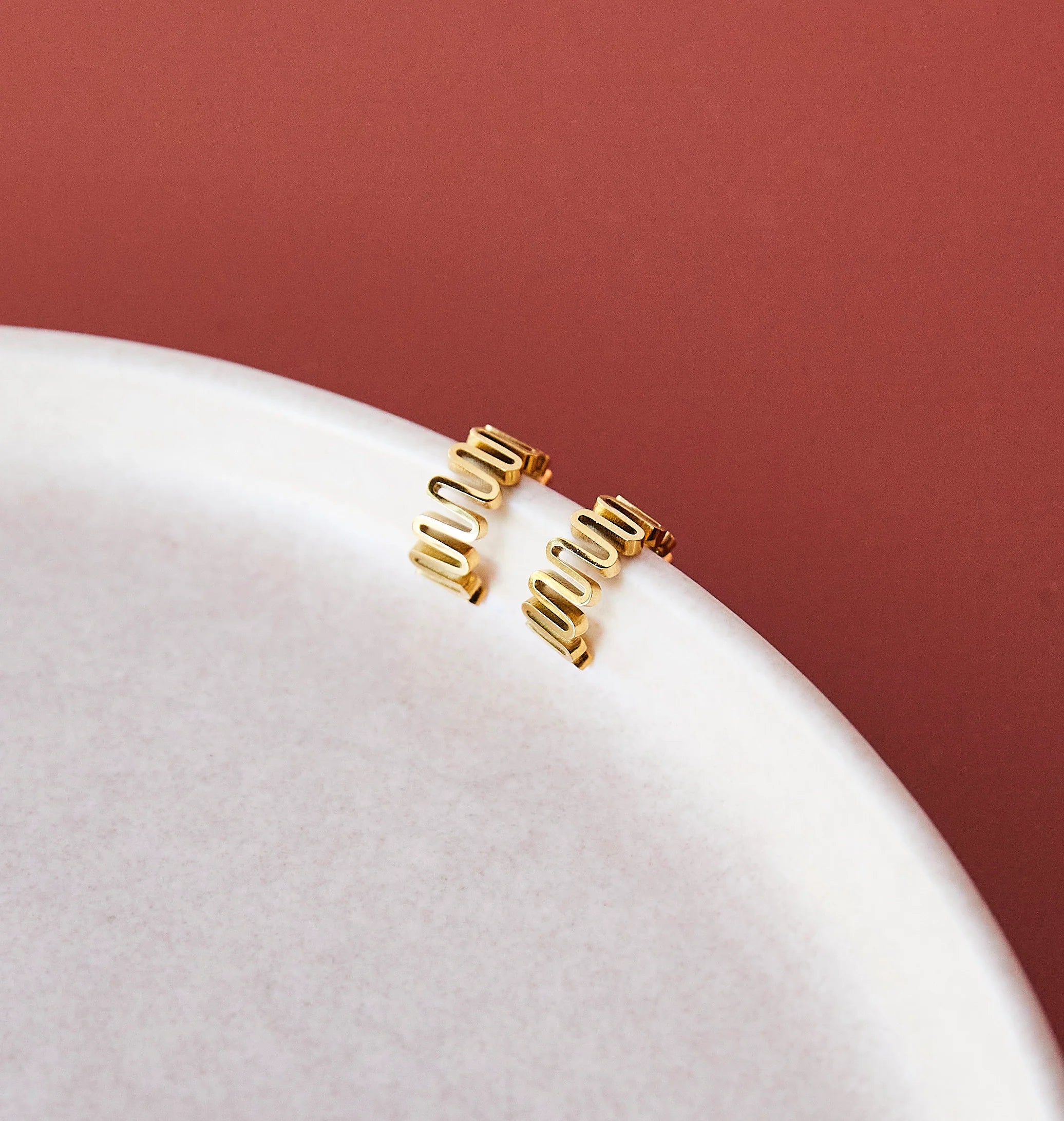 Gimme Leigh Wave Hoops | Gold (PRE-ORDER)