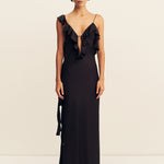 Agnes Ruffle Slip Maxi Dress