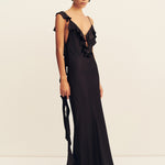 Agnes Ruffle Slip Maxi Dress