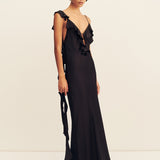 Agnes Ruffle Slip Maxi Dress