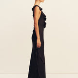 Agnes Ruffle Slip Maxi Dress