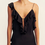 Agnes Ruffle Slip Maxi Dress