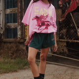 Sabbi Rhinstone Tee | Pink (PRE-ORDER)