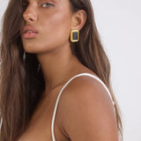 Cendre Margaux Onyx Earrings | Black