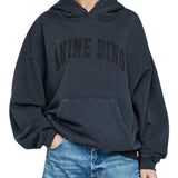 Anine Bing Harvey Sweatshirt | Dark Washed Black