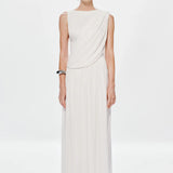 Misha Waterfall Cupro Dress | Ivory