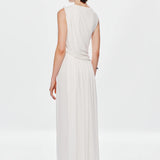 Misha Waterfall Cupro Dress | Ivory