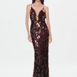 Misha Sapphire Sequin Maxi Dress | Fig