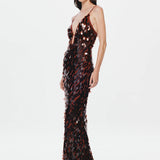 Misha Sapphire Sequin Maxi Dress | Fig