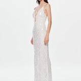 Misha Sapphire Sequin Maxi Dress | Ivory (PRE-ORDER)