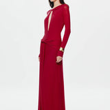 Misha Irena Mesh Dress | Cherry