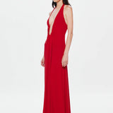 Misha Jennifer Cupro Maxi Dress | Cherry
