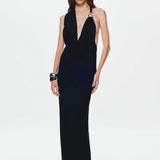 Misha The Cascada Draped Dress | Black (PRE-ORDER)