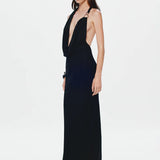 Misha The Cascada Draped Dress | Black (PRE-ORDER)