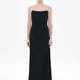 THE 'DRY JERSEY' DRAPED MIDI DRESS