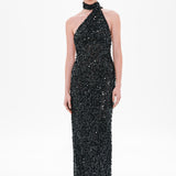 THE 'NICOLETTE' CROCHET SEQUIN DRESS