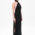 THE 'NICOLETTE' CROCHET SEQUIN DRESS