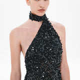 THE 'NICOLETTE' CROCHET SEQUIN DRESS