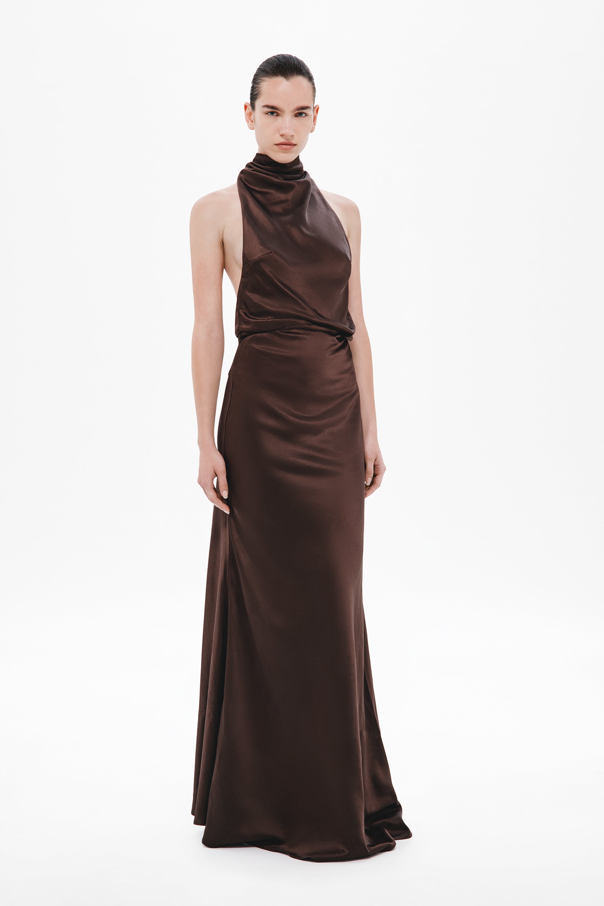 THE 'CAMERON' SATIN DRESS