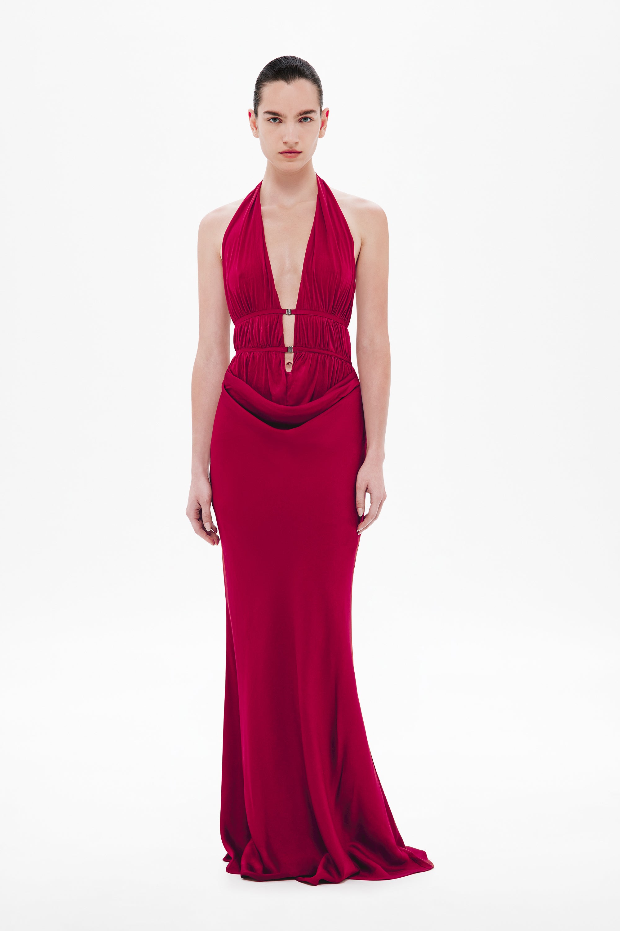 THE 'CELINE' SATIN DRESS
