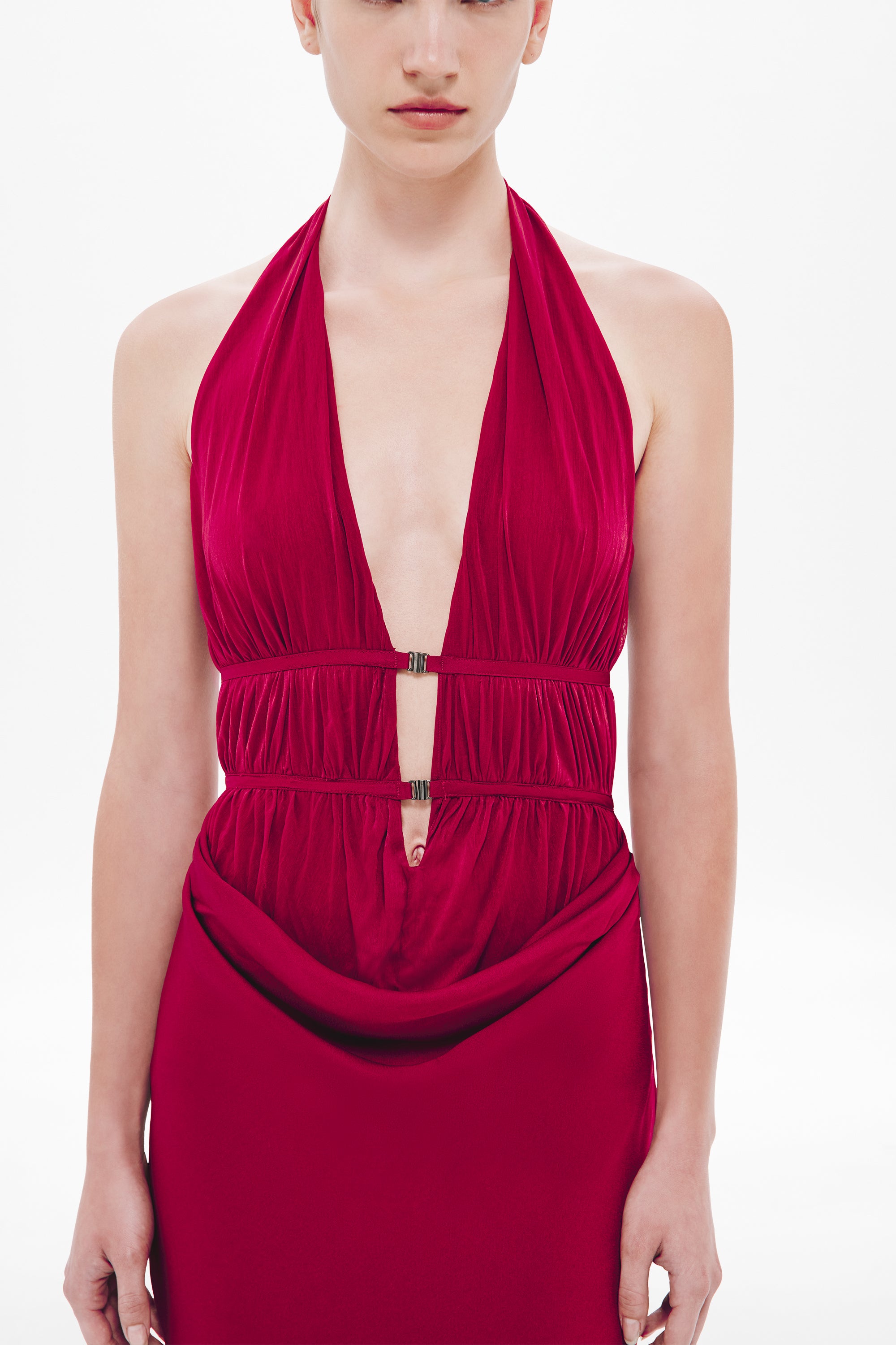 THE 'CELINE' SATIN DRESS