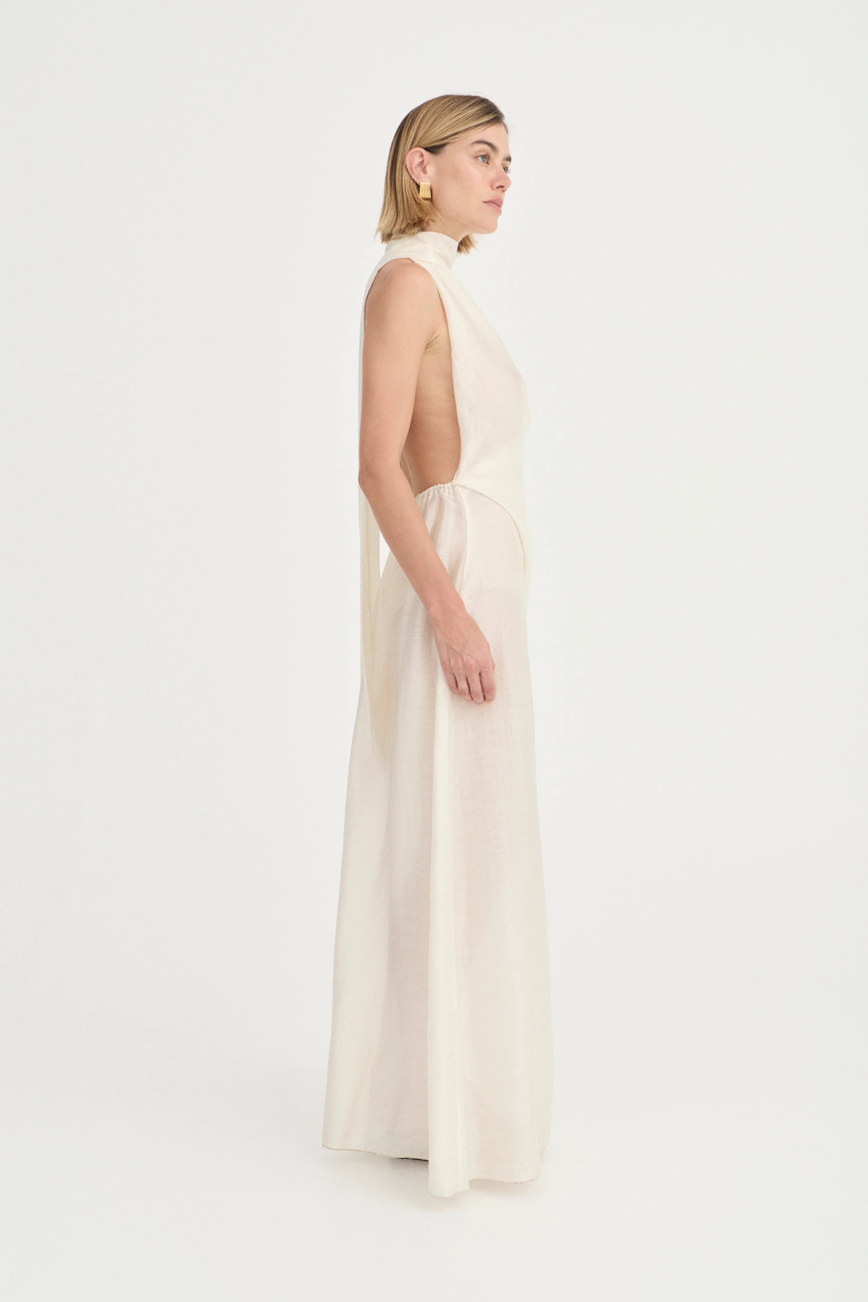 Solaqua The Antonella Dress | Ivory Leaf